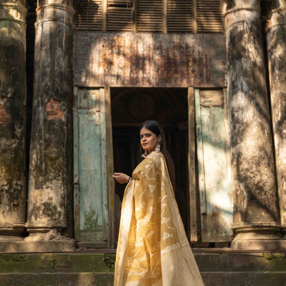 Biscuit Inspired Tantuj Saree