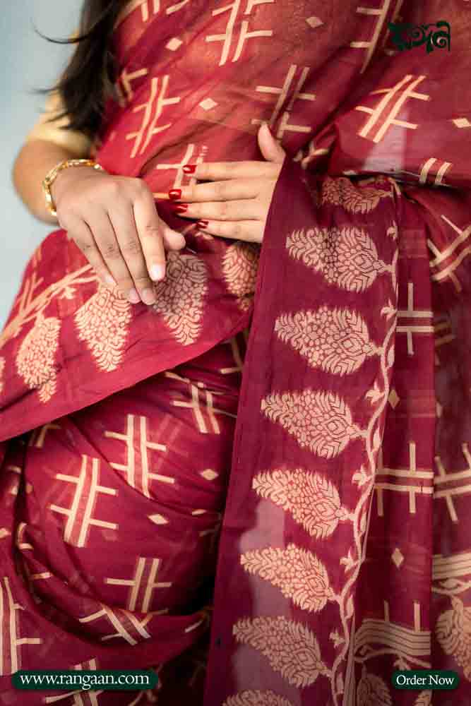Merron Tantuj Cotton Saree