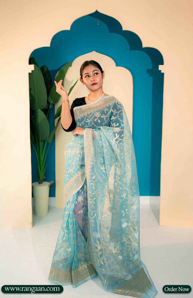 Light Pest Premium Tantuj Saree