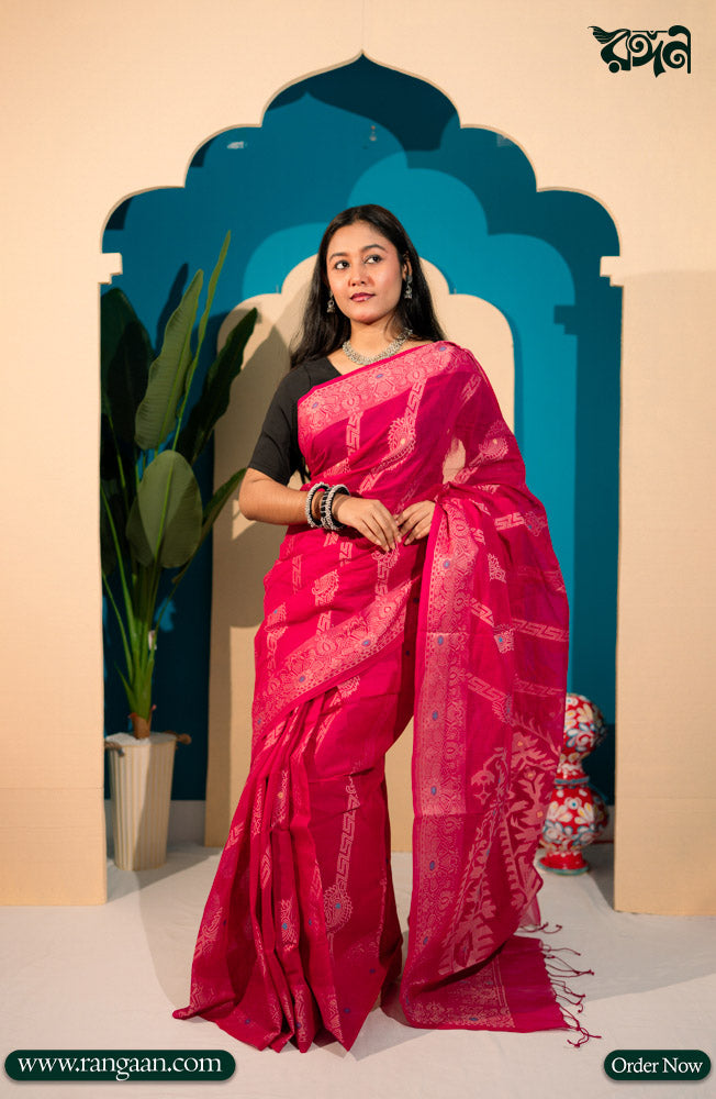 Rani Golapi Inspired Tantuj Saree