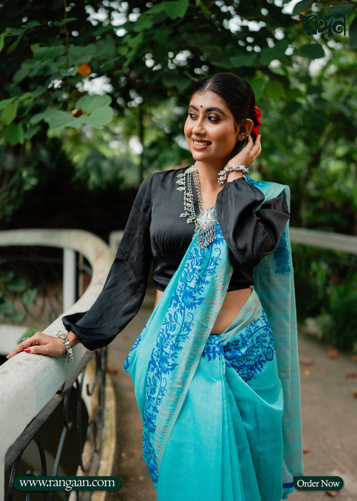 Multi-Colour Soft Silk Digital Print Saree