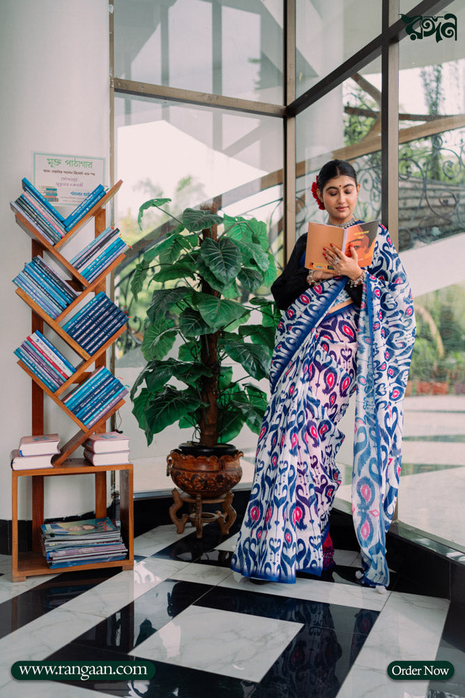 Multi-Colour Soft Silk Digital Print Saree