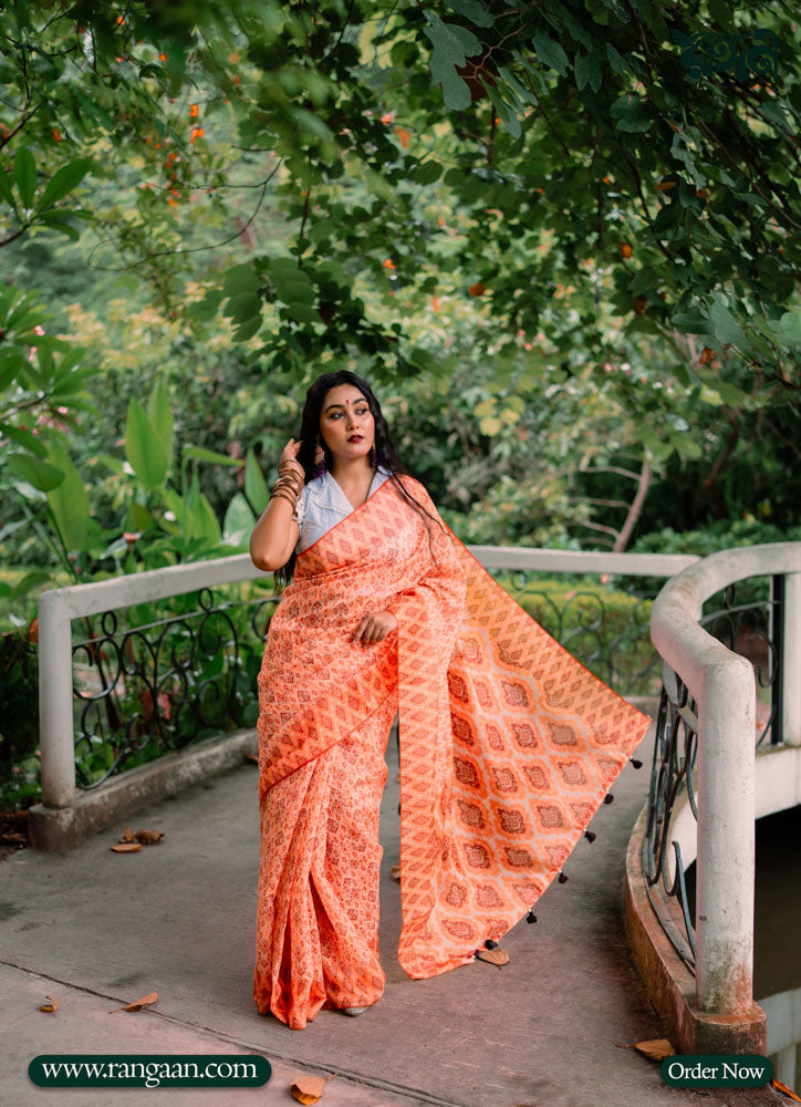 Multi-Colour Soft Silk Digital Print Saree