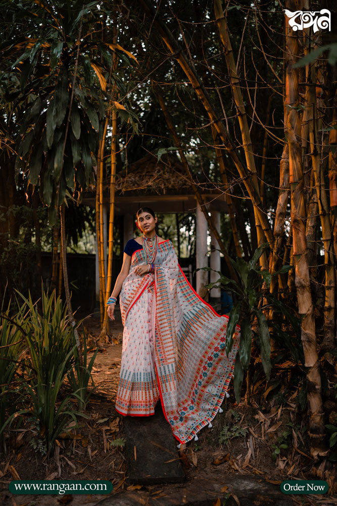 Multi-Colour Soft Silk Digital Print Saree