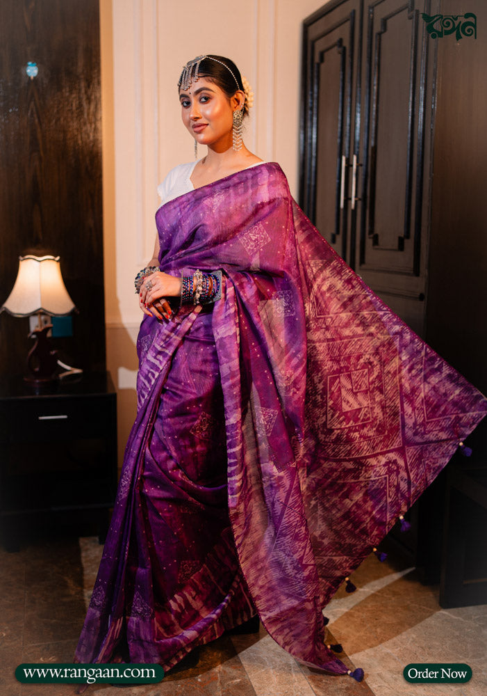 Multi-Colour Soft Silk Digital Print Saree