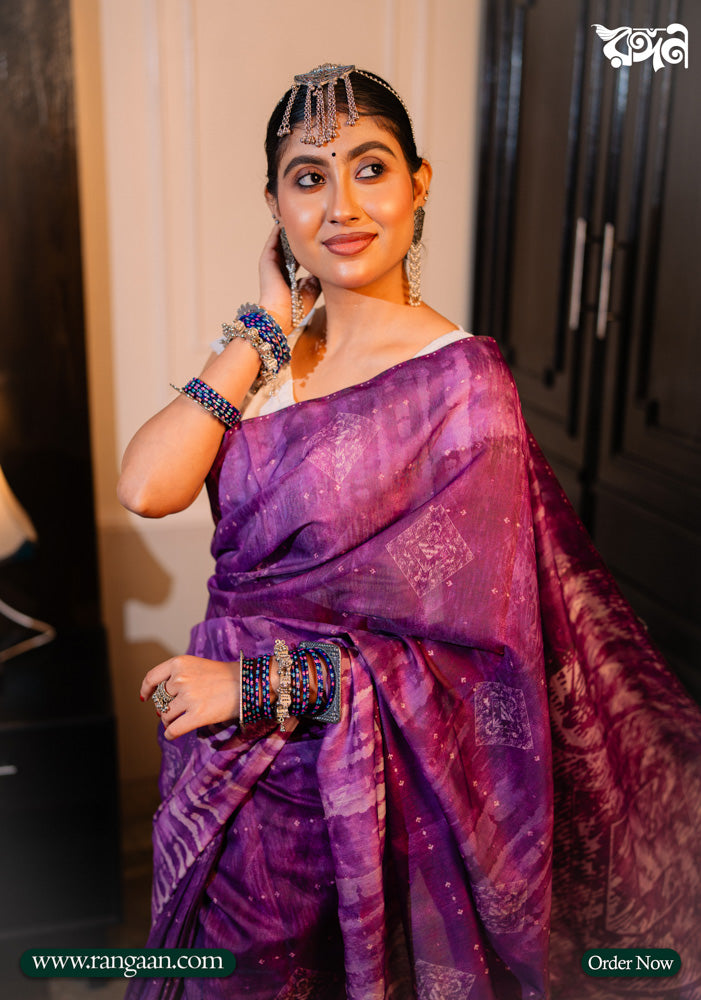 Multi-Colour Soft Silk Digital Print Saree